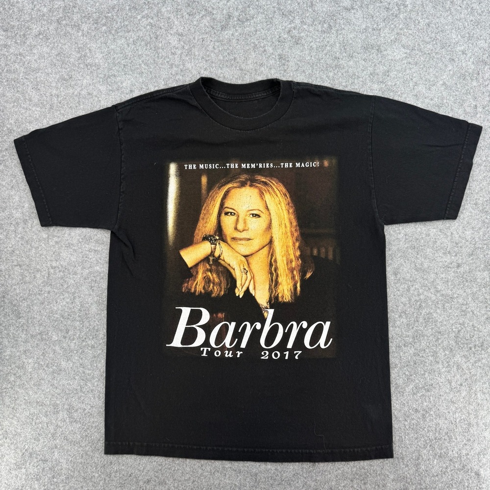 Barbra Streisand Tour 2017 T-Shirt Unisex L Black The Music Memories Magic Tee